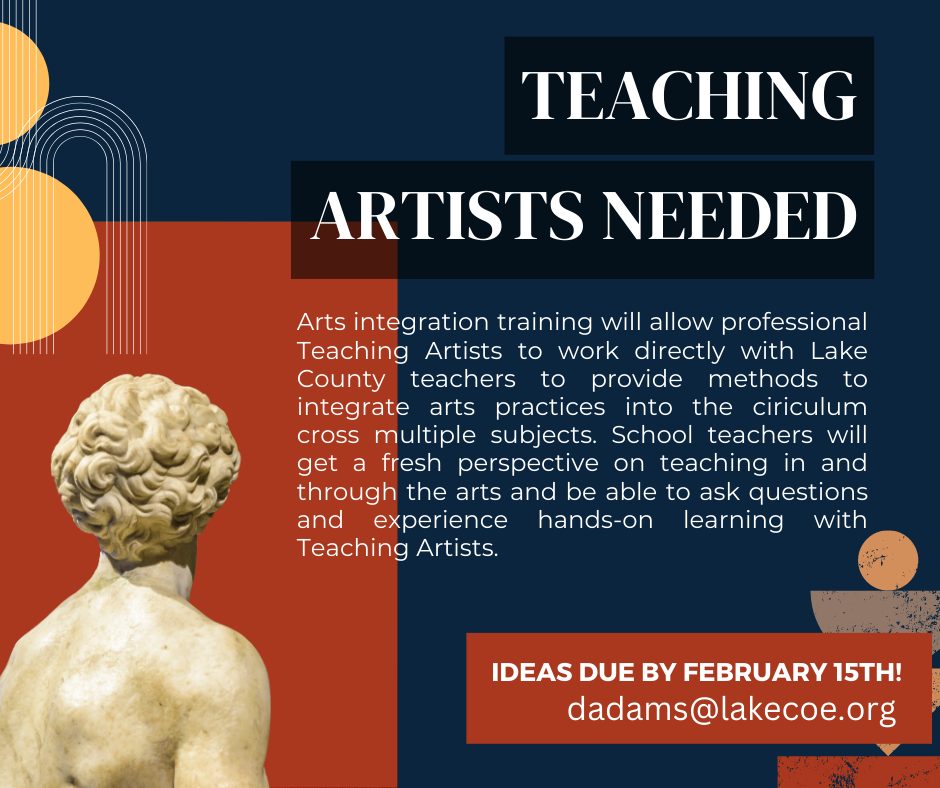 Teaching artists needed
